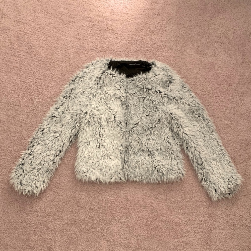Lulus Grant Gray Faux Fur Jacket